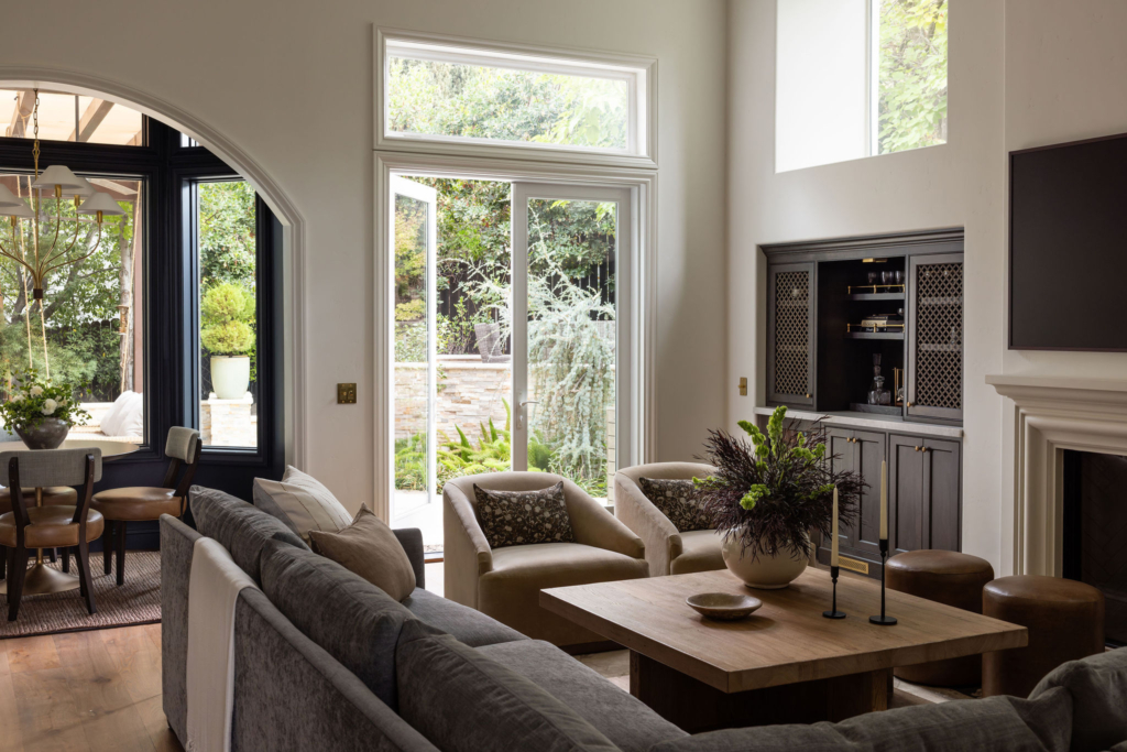 Living room designed and furnished in Folsom, California